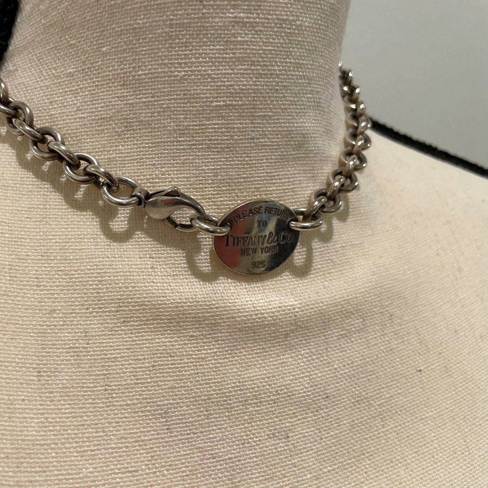 Return to Tiffany Oval Tag Necklace